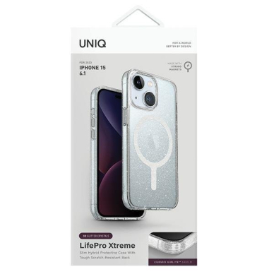 Dėklas Uniq LifePro Xtreme iPhone 15 6.1 case Magclick Charging Permatomas/tinsel lucent 1 Dėklas Uniq LifePro Xtreme iPhone 15 6.1 case Magclick Charging Permatomas/tinsel lucent 1