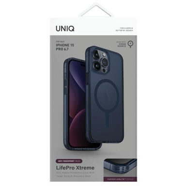 Dėklas Uniq LifePro Xtreme iPhone 15 Pro Max 6.7 case Magclick Charging dark Mėlynas/smoke Mėlynas 1 Dėklas Uniq LifePro Xtreme iPhone 15 Pro Max 6.7 case Magclick Charging dark Mėlynas/smoke Mėlynas 1