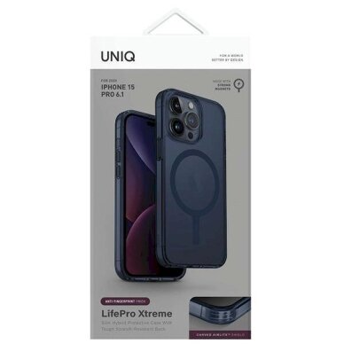 Uniq LifePro Xtreme Magclick Charging case for iPhone 15 Pro - Mėlynas 1
