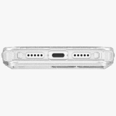 iPhone 17 Pro dėklas Uniq LifePro Xtreme, Magclick Charging – skaidrus su blizgučiais 3 iPhone 17 Pro dėklas Uniq LifePro Xtreme, Magclick Charging – skaidrus su blizgučiais 3