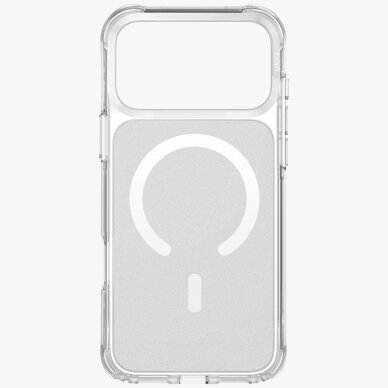 iPhone 17 Pro Max Uniq LifePro Xtreme Magclick įkrovimo dėklas – skaidrus su blizgučiais 4
