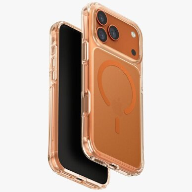 iPhone 17 Pro Max Uniq LifePro Xtreme MagClick Charging dėklas – oranžinis iPhone 17 Pro Max Uniq LifePro Xtreme MagClick Charging dėklas – oranžinis