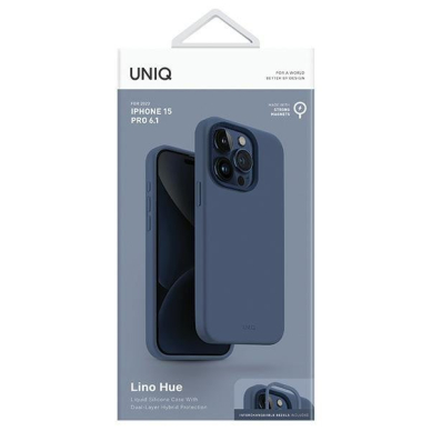 Dėklas Uniq Lino Hue iPhone 15 Pro 6.1 case Magclick Charging navy Mėlynas 3 Dėklas Uniq Lino Hue iPhone 15 Pro 6.1 case Magclick Charging navy Mėlynas 3