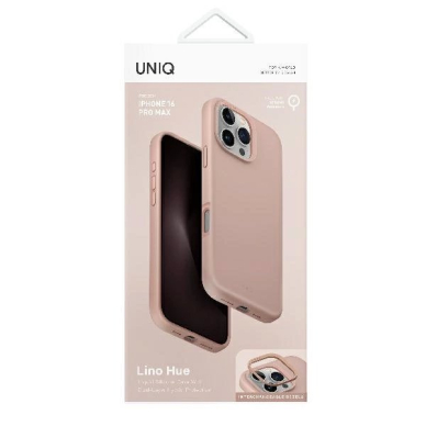Uniq Lino Hue Magclick Charging Dėklas iPhone 16 Pro Max - rožinis 5 Uniq Lino Hue Magclick Charging Dėklas iPhone 16 Pro Max - rožinis 5