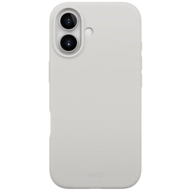 iPhone 17 dėklas Uniq Lino, Magclick Charging – pilkas 1