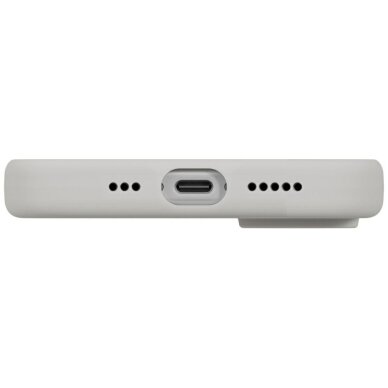 iPhone 17 dėklas Uniq Lino, Magclick Charging – pilkas 4