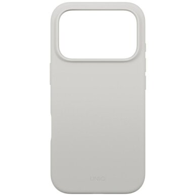 iPhone 17 Pro dėklas Uniq Lino, Magclick įkrovimo – pilkas 2