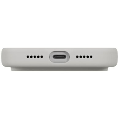 iPhone 17 Pro dėklas Uniq Lino, Magclick įkrovimo – pilkas 4