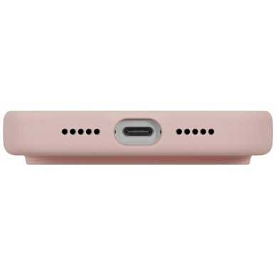 iPhone 17 Pro dėklas Uniq Lino, Magclick Charging – rožinis 4
