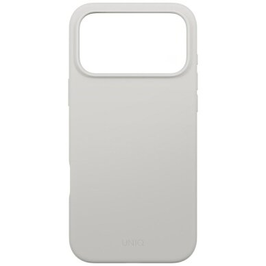 iPhone 17 Pro Max dėklas Uniq Lino, Magclick įkrovimo – pilkas 2