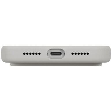 iPhone 17 Pro Max dėklas Uniq Lino, Magclick įkrovimo – pilkas 4