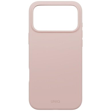 iPhone 17 Pro Max dėklas Uniq Lino, Magclick Charging – rožinis 2