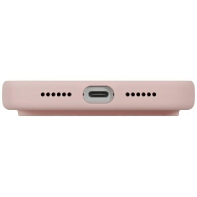 iPhone 17 Pro Max dėklas Uniq Lino, Magclick Charging – rožinis 4