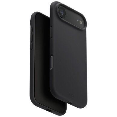iPhone Air dėklas Uniq Lino, Magclick įkrovimo – pilkas