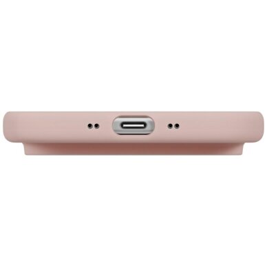 iPhone Air dėklas Uniq Lino, Magclick Charging – rožinis 4 iPhone Air dėklas Uniq Lino, Magclick Charging – rožinis 4