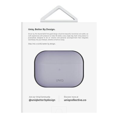 AirPods Pro 2 Uniq Lino Silicone dėklas – violetinis 5 AirPods Pro 2 Uniq Lino Silicone dėklas – violetinis 5