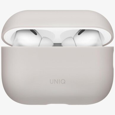 AirPods Pro Uniq Lino Silicone dėklas – smėlinis 2