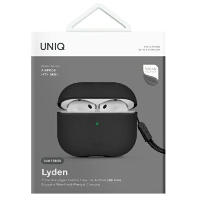 AirPods 4 Uniq Lyden DS dėklas – juodas 2 AirPods 4 Uniq Lyden DS dėklas – juodas 2