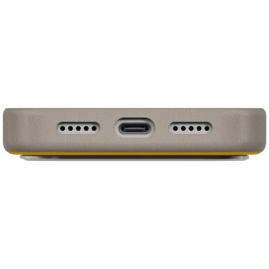 iPhone 17 Pro dėklas Uniq Lyden DS, Magclick įkrovimo – geltonai pilkas 4