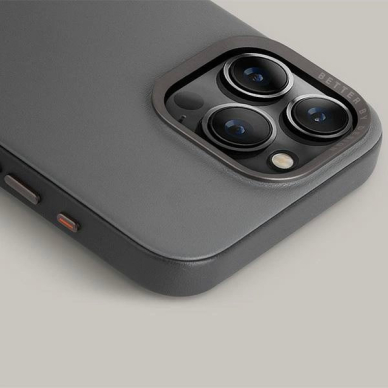 Uniq Lyden DS iPhone 15 Pro 6.1" Magclick Charging Dėklas grey-Juodas/charcoal grey-Juodas 3