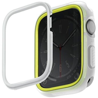 Uniq Moduo Dėklas skirtas Apple Watch 45/44mm Lime-Baltas