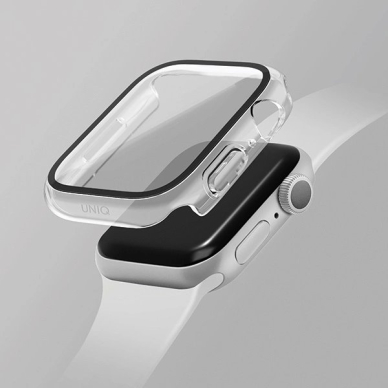 Uniq Nautic Apple Watch Series 7/8/9 41mm Dėklas Permatomas/Dove Permatomas 2