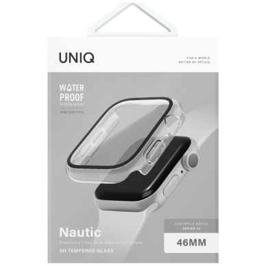 Apple Watch 46mm Uniq Nautic dėklas - skaidrus 6 Apple Watch 46mm Uniq Nautic dėklas - skaidrus 6