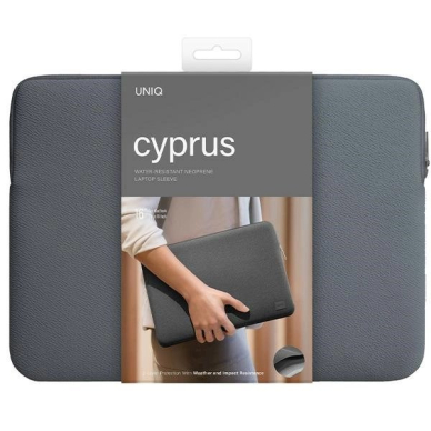 Uniq neoprene laptop Sleeve 16 Cyprus Water-Resistant - pilkas 2 Uniq neoprene laptop Sleeve 16 Cyprus Water-Resistant - pilkas 2