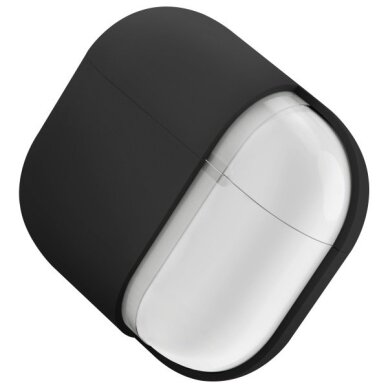 AirPods 4 Uniq Nexo su silikoniniais kabliukais dėklas – juodas 4 AirPods 4 Uniq Nexo su silikoniniais kabliukais dėklas – juodas 4