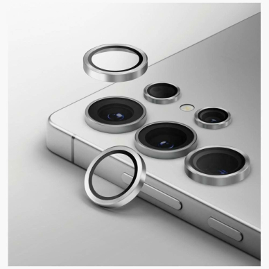 Uniq Optix aliuminio kameros objektyvas skirtas Samsung Galaxy S25 Ultra – sidabrinis 1