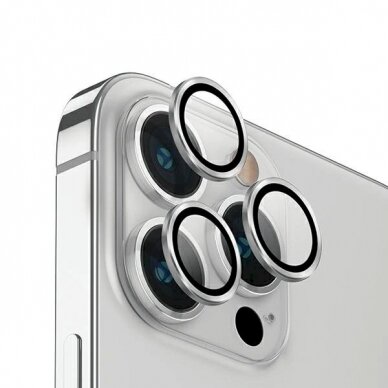 Uniq Optix Aluminum Camera Lens Protector iPhone 14 Pro / 14 Pro Max camera lensapplicator - silver Uniq Optix Aluminum Camera Lens Protector iPhone 14 Pro / 14 Pro Max camera lensapplicator - silver