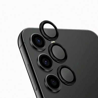 Uniq Optix Aluminum Camera Lens Protector Samsung Galaxy S24 camera lensapplicator - Juodas Uniq Optix Aluminum Camera Lens Protector Samsung Galaxy S24 camera lensapplicator - Juodas