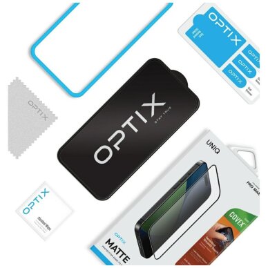 iPhone 17 Pro Uniq Optix Matte grūdintas stiklas – matinė versija 4 iPhone 17 Pro Uniq Optix Matte grūdintas stiklas – matinė versija 4