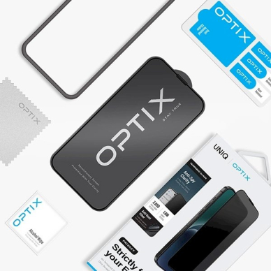 Uniq Optix Privacy tempered glass iPhone 15 Pro Maxapplicator 4 Uniq Optix Privacy tempered glass iPhone 15 Pro Maxapplicator 4