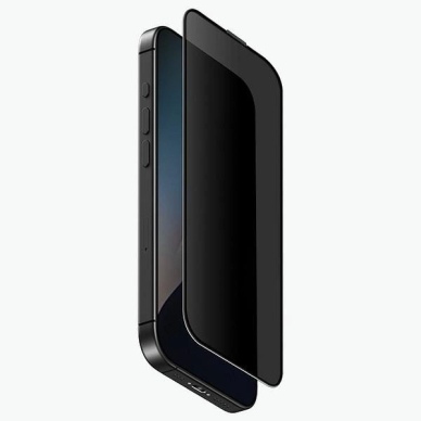 iPhone 16 Pro Max Uniq Optix privatumo grūdintas stiklas su aplikatoriumi