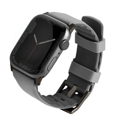 Apyrankė UNIQ pasek Linus Apple Watch Series 4/5/6/7/8/9/SE/SE2 38/40/41mm. Pilka Apyrankė UNIQ pasek Linus Apple Watch Series 4/5/6/7/8/9/SE/SE2 38/40/41mm. Pilka