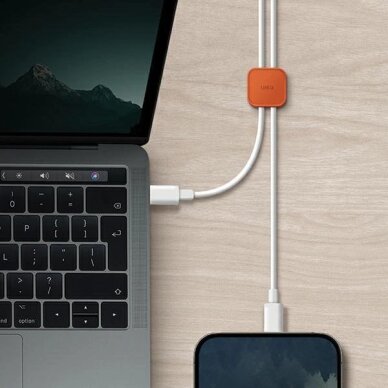 Kabelių organizatorius Uniq Pod lipnus rinkinys 8 vnt. – pilkas / chalk gray 3