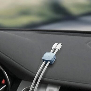 Kabelių organizatorius Uniq Pod lipnus rinkinys 8 vnt. – oranžinis 1