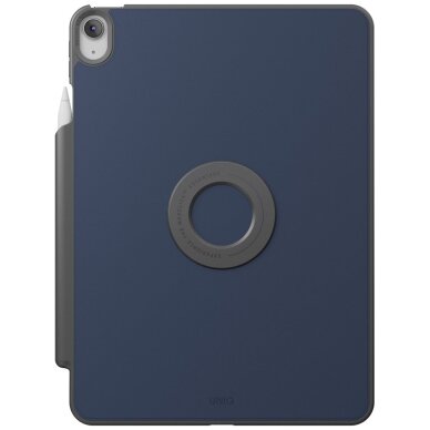 iPad 11” 2025 / iPad 10.9” 2022 dėklas Uniq Rovus Snapmount Magnetic 360 – tamsiai mėlynas 3