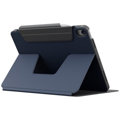 iPad 11” 2025 / iPad 10.9” 2022 dėklas Uniq Rovus Snapmount Magnetic 360 – tamsiai mėlynas 5