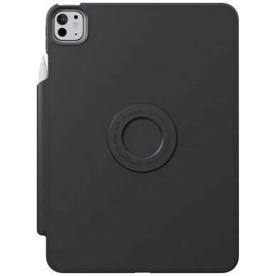 iPad Pro 11" 2024 (5 karta) dėklas Uniq Rovus Snapmount Magnetic, 360 laipsnių pasukamas – juodas 3