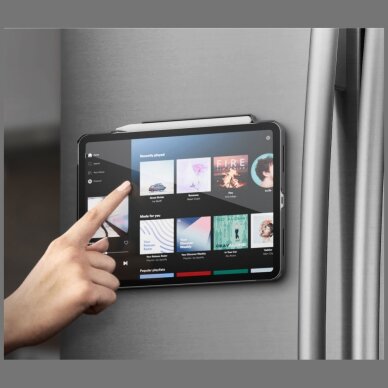 iPad Pro 11" 2024 (5 karta) dėklas Uniq Rovus Snapmount Magnetic, 360 laipsnių pasukamas – juodas 7