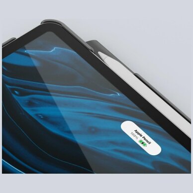 iPad Pro 11" 2024 (5 karta) dėklas Uniq Rovus Snapmount Magnetic, 360 laipsnių pasukamas – juodas 9