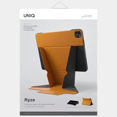 Uniq Ryze Dėklas skirtas iPad Pro 11" 2020 (2nd gen.) / iPad Pro 11" 2021 (3rd gen.) / iPad Pro 11" 2022 (4th gen.) / iPad Air 10.9" 2020 (4th gen.) / iPad Air 10.9" 2022 (5th gen.) - Rudas 5