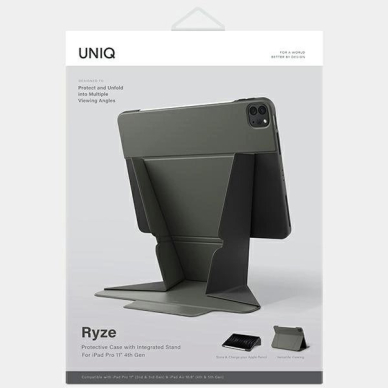 Uniq Ryze Dėklas skirtas iPad Pro 11&quot; 2020 (2nd gen.) / iPad Pro 11&quot; 2021 (3rd gen.) / iPad Pro 11&quot; 2022 (4th gen.) / iPad Air 10.9&quot; 2020 (4th gen.) / iPad Air 10.9&quot; 2022 (5th gen.) - Žalias 5