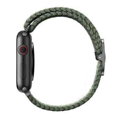 Uniq strap Aspen Apple Watch 44/42 / 45mm Series 4/5/6/7/8/9 / SE / SE2 Braided žalias / cypress žalias 1 Uniq strap Aspen Apple Watch 44/42 / 45mm Series 4/5/6/7/8/9 / SE / SE2 Braided žalias / cypress žalias 1