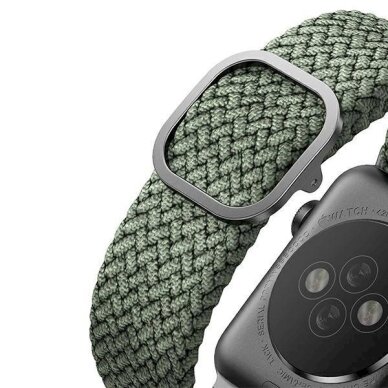 Uniq strap Aspen Apple Watch 44/42 / 45mm Series 4/5/6/7/8/9 / SE / SE2 Braided žalias / cypress žalias 4 Uniq strap Aspen Apple Watch 44/42 / 45mm Series 4/5/6/7/8/9 / SE / SE2 Braided žalias / cypress žalias 4