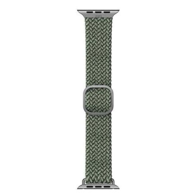 Uniq strap Aspen Apple Watch 44/42 / 45mm Series 4/5/6/7/8/9 / SE / SE2 Braided žalias / cypress žalias 5