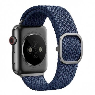 Uniq Strap Aspen Case skirta Apple Watch 44/42/45 mm Series 1/2/3/4/5/6/7/8/9/SE/SE2 Braided - Mėlynas 2 Uniq Strap Aspen Case skirta Apple Watch 44/42/45 mm Series 1/2/3/4/5/6/7/8/9/SE/SE2 Braided - Mėlynas 2