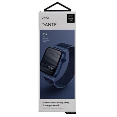 Apyrankė Uniq Dante Apple Watch Series 4/5/6/7/8/9/ SE 42/44 / 45mm. Stainless Steel Mėlyna 3 Apyrankė Uniq Dante Apple Watch Series 4/5/6/7/8/9/ SE 42/44 / 45mm. Stainless Steel Mėlyna 3